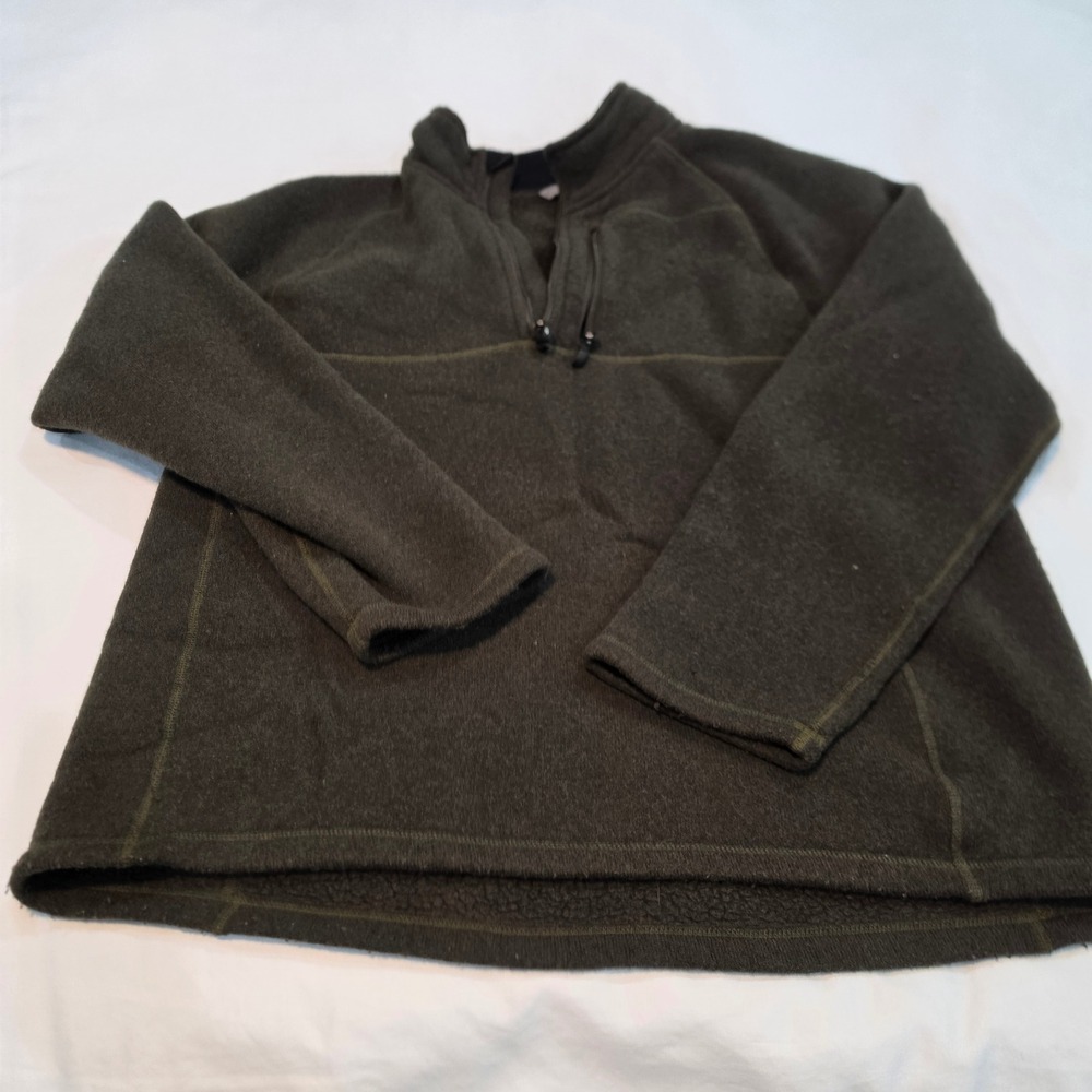 Smartwool Pullover Sweater Mens XL Green Excellent Merino Wool Quarter Zip